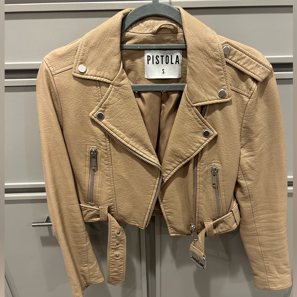 Pistola Leather Moto Jacket Size Small